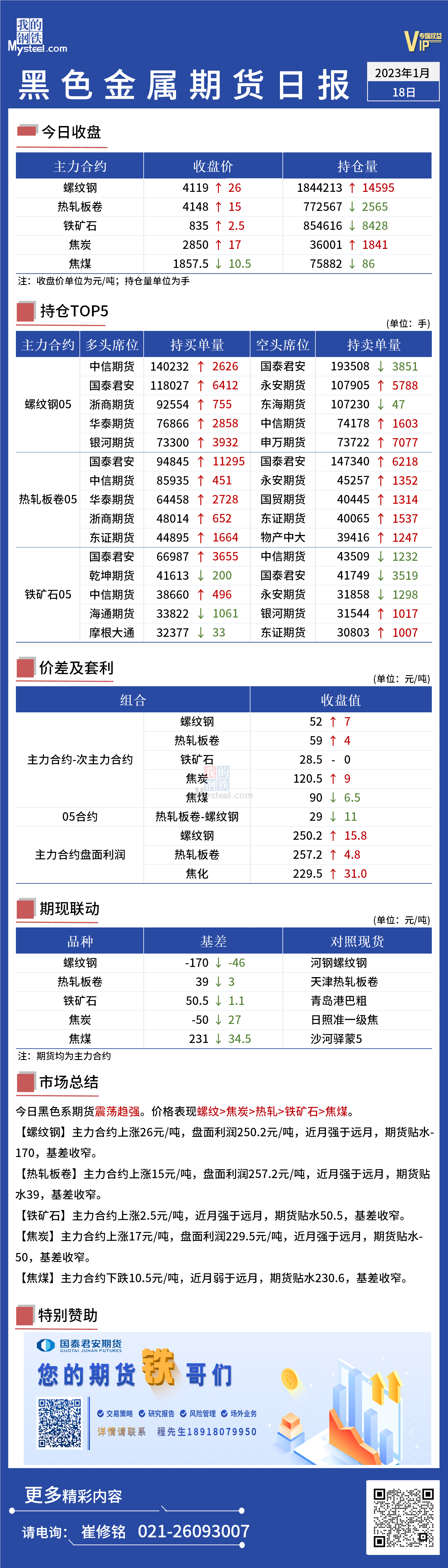 Mysteel日报：黑色金属期货延续震荡趋强